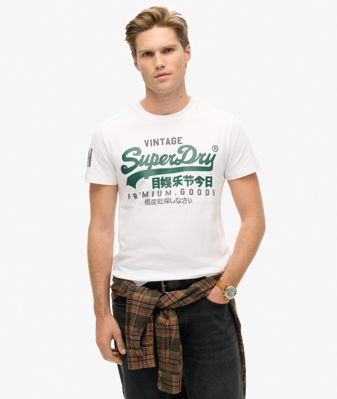 Superdry Organic Cotton Vintage Logo T-Shirt - Optic