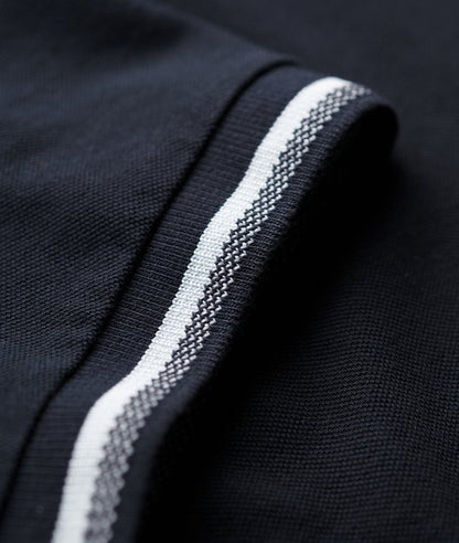 Superdry Sportswear Relaxed Tipped Polo Shirt - Eclipse Navy