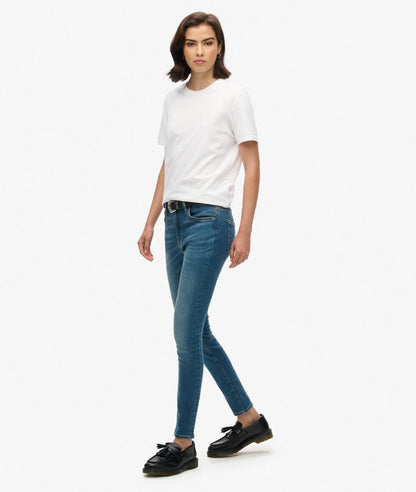 Ladies Superdry Vintage High Rise Skinny Jean - Fulton Vintage Blue