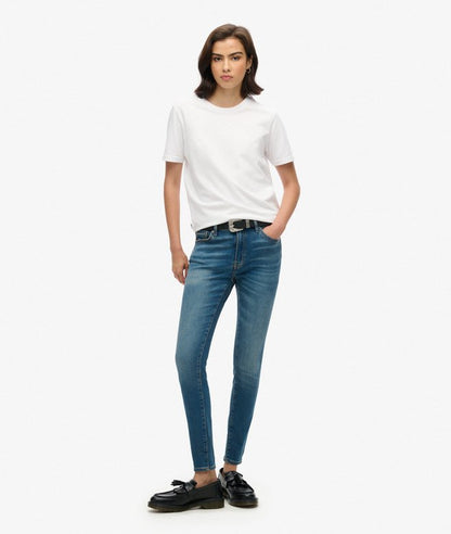 Ladies Superdry Vintage High Rise Skinny Jean - Fulton Vintage Blue