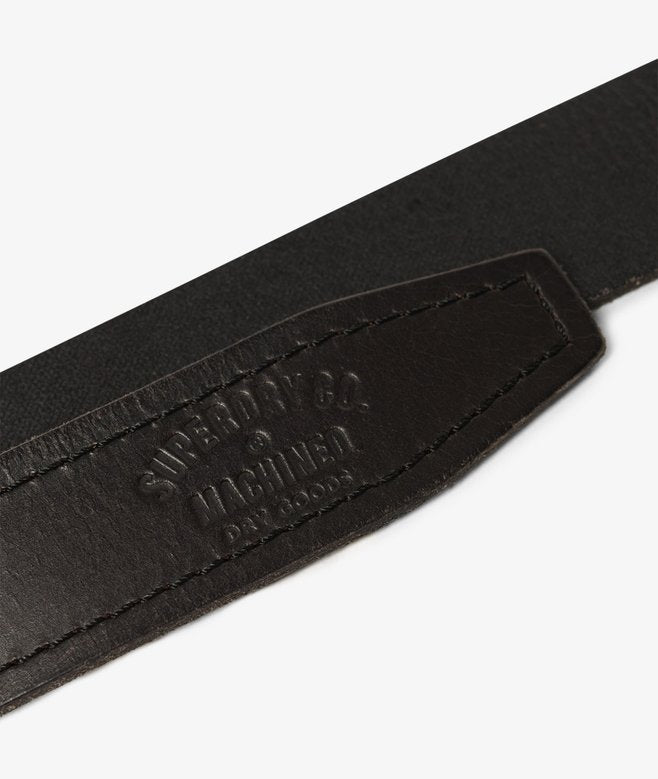 Superdry Men's Badgeman Leather Jean Belt - Black