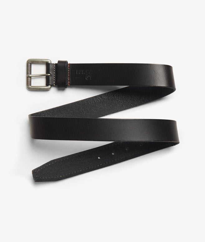 Superdry Men's Badgeman Leather Jean Belt - Black