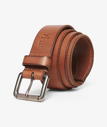 Superdry Men's Badgeman Leather Jean Belt - Tan
