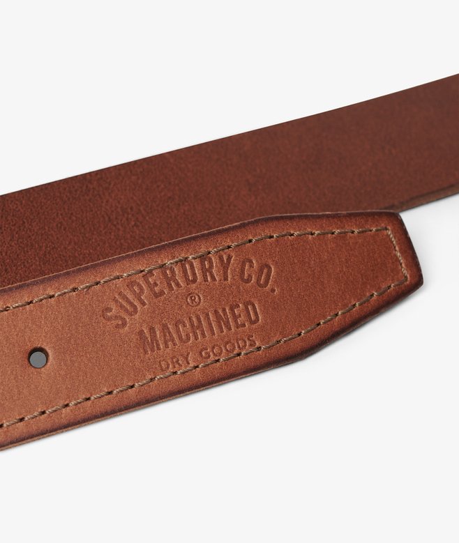 Superdry Men's Badgeman Leather Jean Belt - Tan
