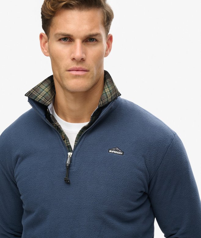 Superdry Polar Fleece Half Zip - Lauren Navy