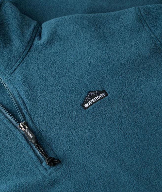 Superdry Polar Fleece Half Zip - Orion Blue