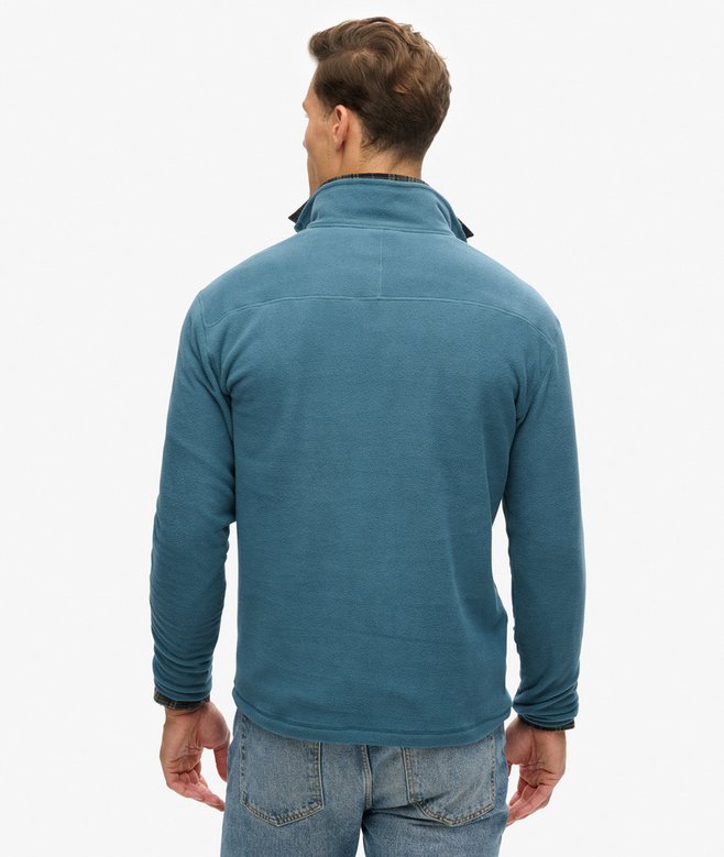 Superdry Polar Fleece Half Zip - Orion Blue