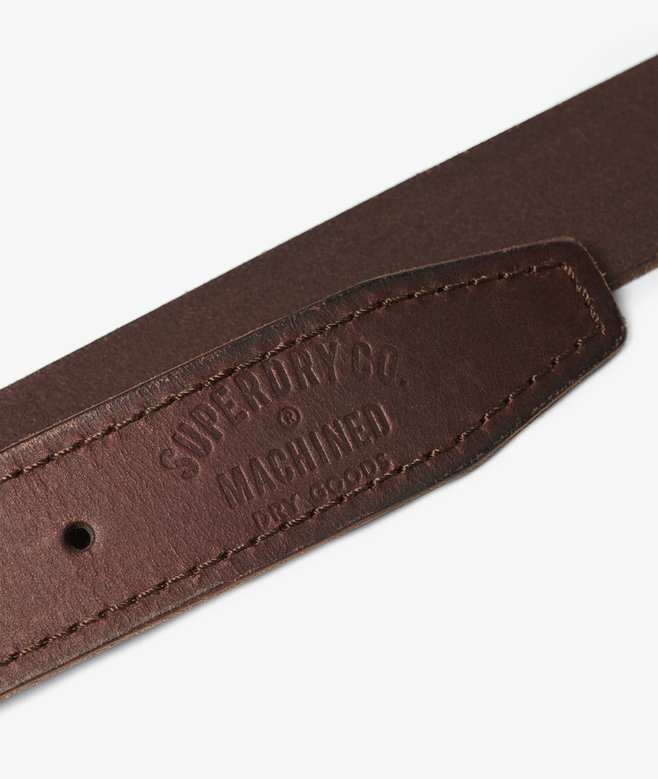 Superdry Men's Badgeman Leather Jean Belt - Brown