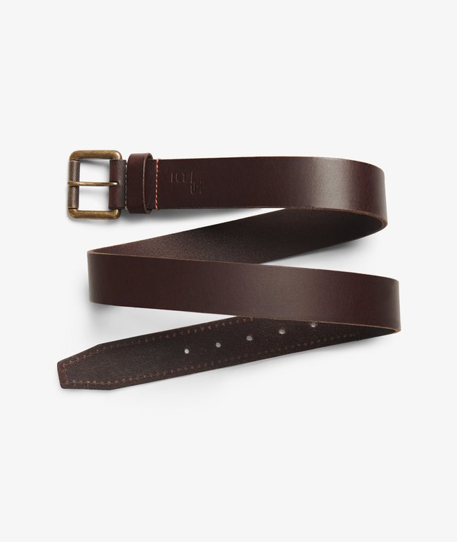 Superdry Men's Badgeman Leather Jean Belt - Brown