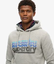Superdry Stacked Hoodie - Grey Marl