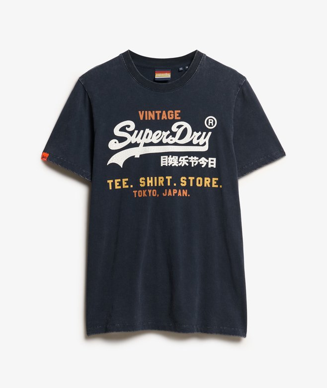 Superdry Vintage Cali Relaxed T-Shirt - Nautical Navy
