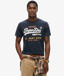 Superdry Vintage Cali Relaxed T-Shirt - Nautical Navy