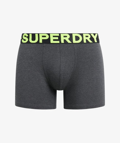 Superdry Boxer Shorts Triple Pack - Green Marl Mix