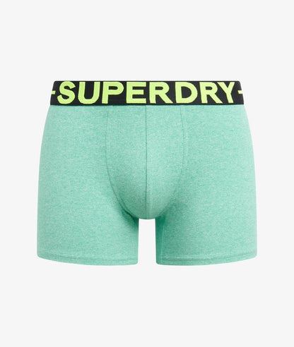 Superdry Boxer Shorts Triple Pack - Green Marl Mix