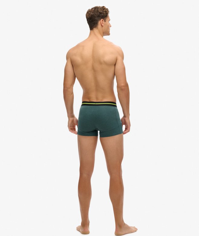 Superdry Boxer Shorts Triple Pack - Green Marl Mix