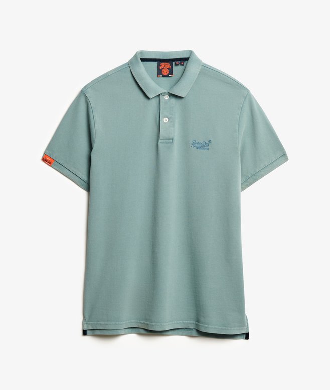 Superdry Vintage Destroy Polo Shirt - Destroy Tourmaline Blue