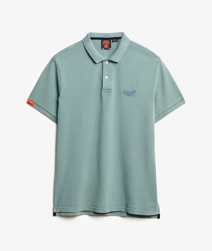 Superdry Vintage Destroy Polo Shirt - Destroy Tourmaline Blue