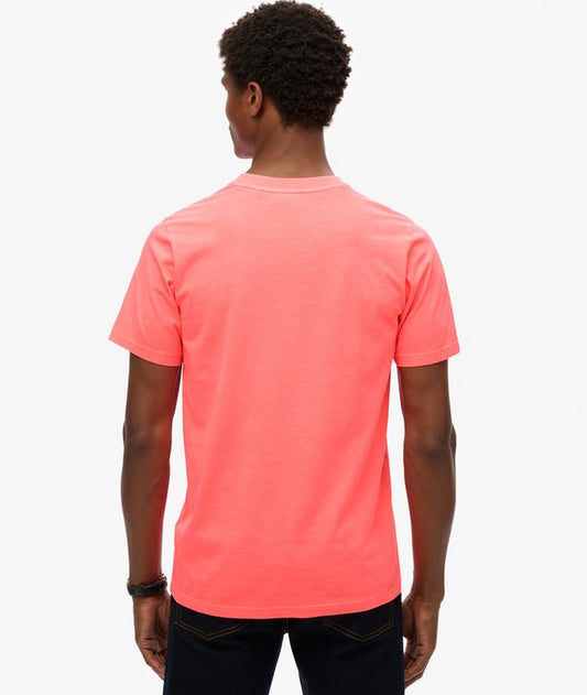 Superdry Vintage Logo Neon Relaxed T-Shirt - Hyper Fire Coral