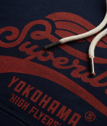 Superdry Unisex High Flyers Hoodie - Darkest Navy