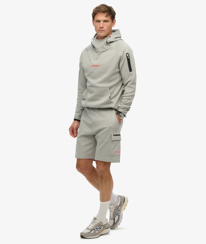 Superdry Tech Logo Cargo Shorts - Slate Iron