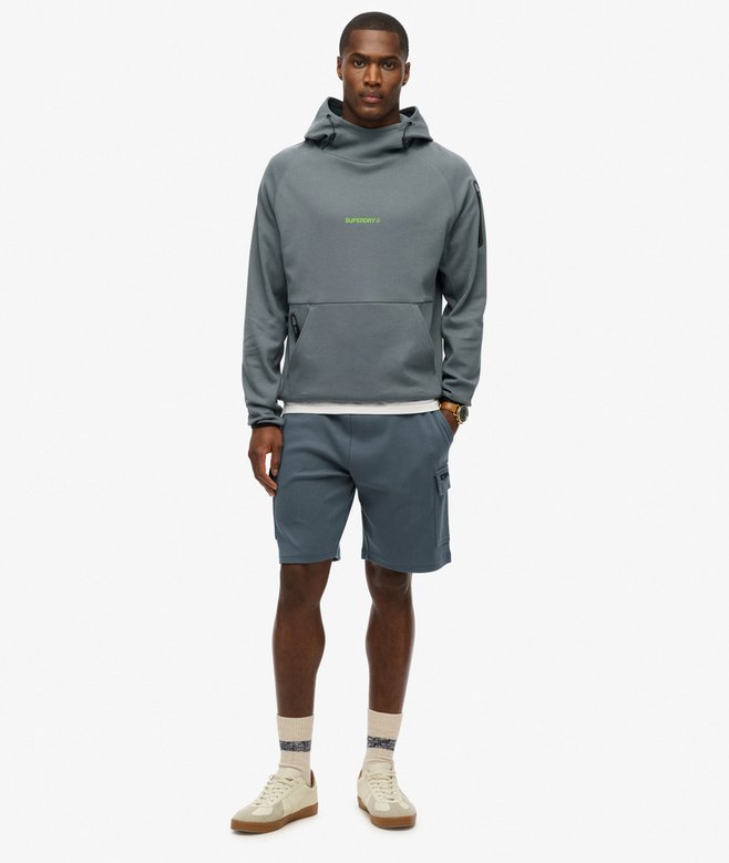 Superdry Tech Logo Cargo Shorts - Stormy Weather Blue