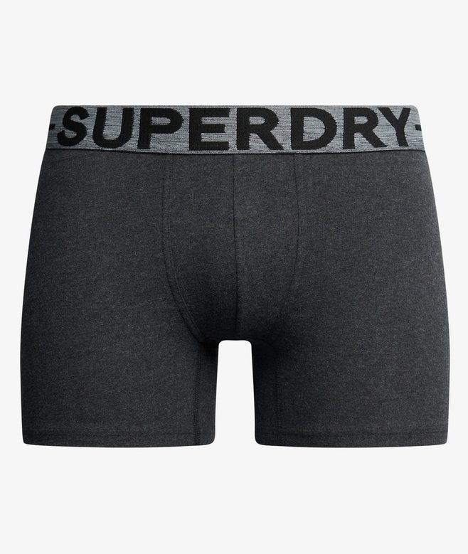Superdry Boxer Shorts Triple Pack - Raven Black Marl