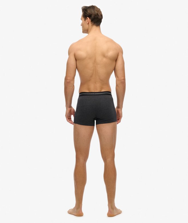 Superdry Boxer Shorts Triple Pack - Raven Black Marl