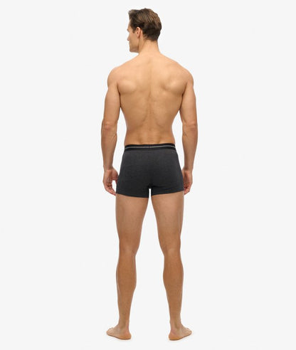 Superdry Boxer Shorts Triple Pack - Raven Black Marl