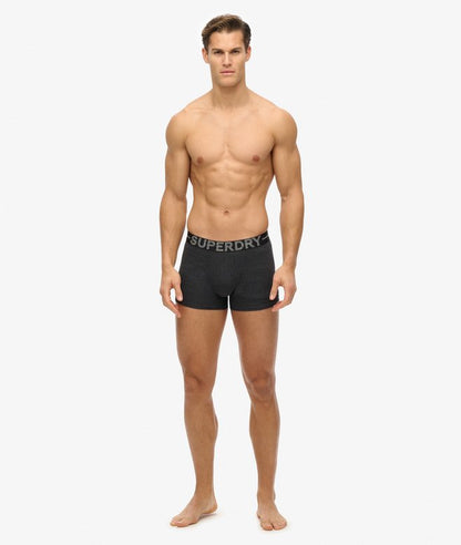 Superdry Boxer Shorts Triple Pack - Raven Black Marl