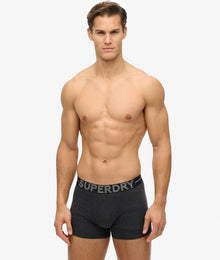 Superdry Boxer Shorts Triple Pack - Raven Black Marl