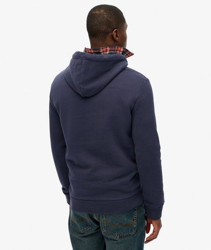 Superdry Vintage Logo Tonal Relaxed Hoodie - Lauren Navy