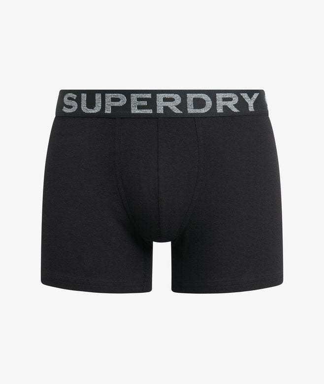 Superdry Boxer Shorts Triple Pack - Black/Orange