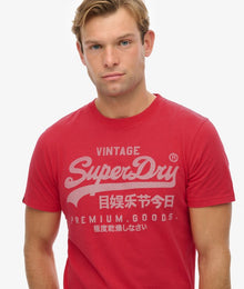 Superdry Vintage Logo Classic T-Shirt - Indiana Red