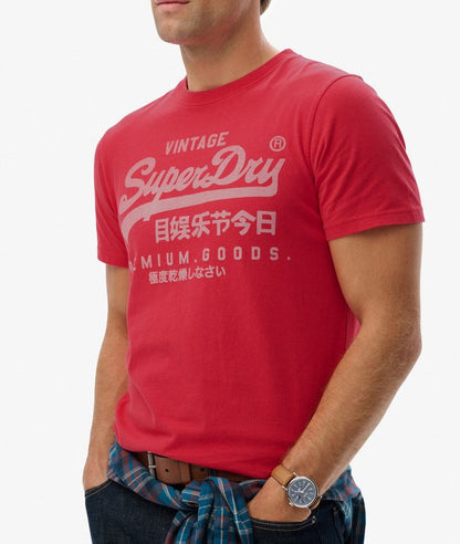 Superdry Vintage Logo Classic T-Shirt - Indiana Red
