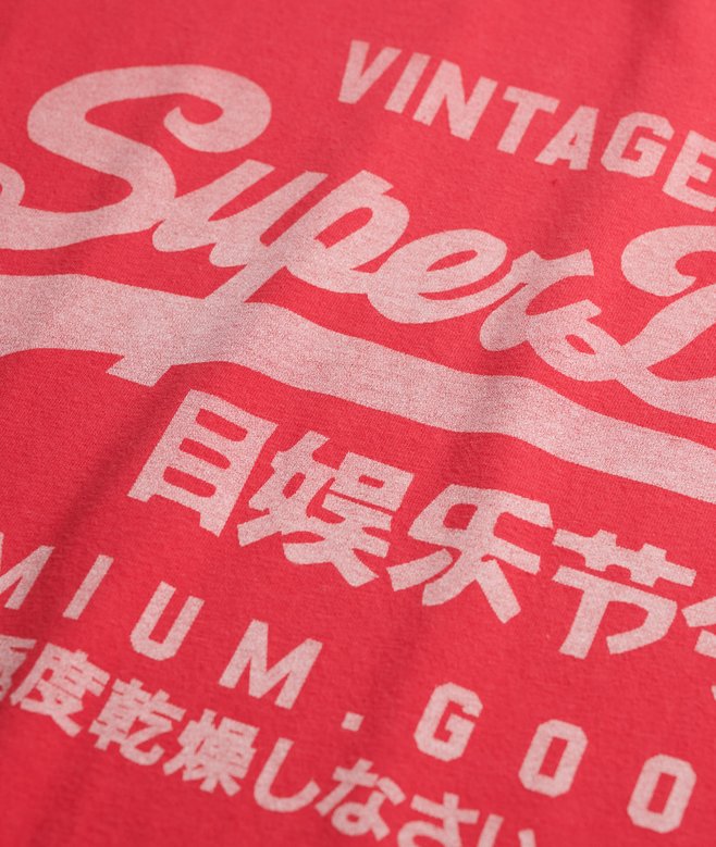 Superdry Vintage Logo Classic T-Shirt - Indiana Red