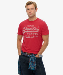 Superdry Vintage Logo Classic T-Shirt - Indiana Red