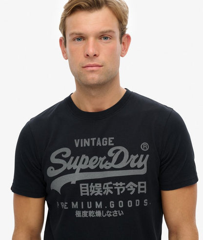 Superdry Vintage Logo Classic T-Shirt - Eclipse Navy