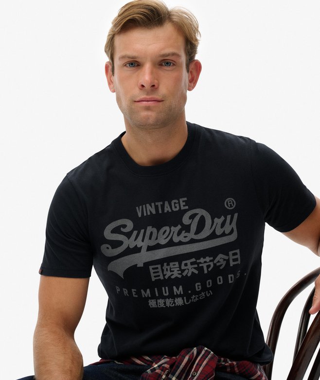 Superdry Vintage Logo Classic T-Shirt - Eclipse Navy
