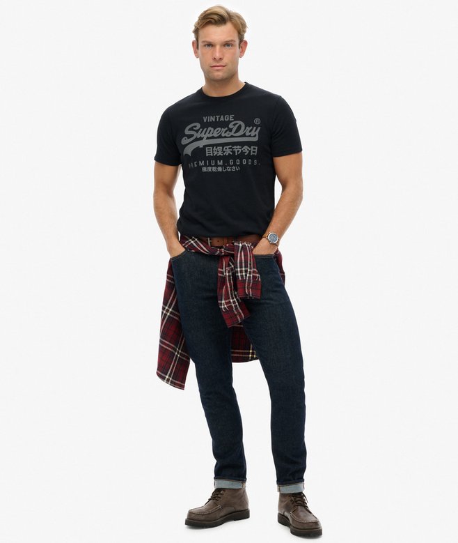 Superdry Vintage Logo Classic T-Shirt - Eclipse Navy