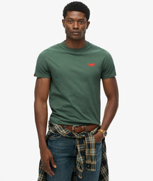 Superdry Cotton Essential Logo Embroidered T-Shirt - Laurel Khaki