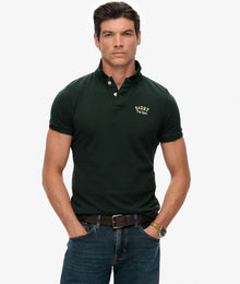 Superdry Vintage Athletic Embroidered Pol Shirt - Eagle Green
