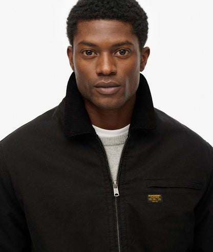 Superdry Cotton Canvas Ranch Jacket - Jet Black