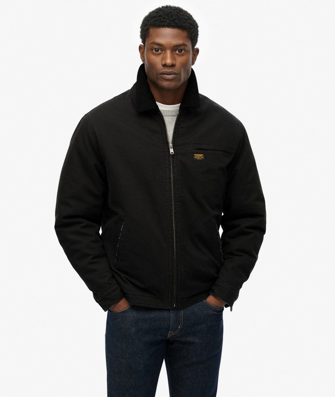 Superdry Cotton Canvas Ranch Jacket - Jet Black