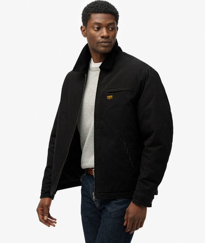 Superdry Cotton Canvas Ranch Jacket - Jet Black