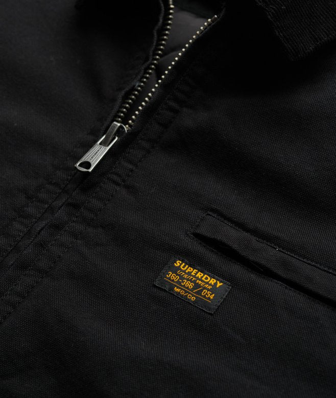 Superdry Cotton Canvas Ranch Jacket - Jet Black