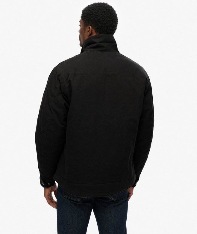 Superdry Cotton Canvas Ranch Jacket - Jet Black