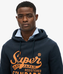Superdry Standard Script Hoodie - Eclipse Navy