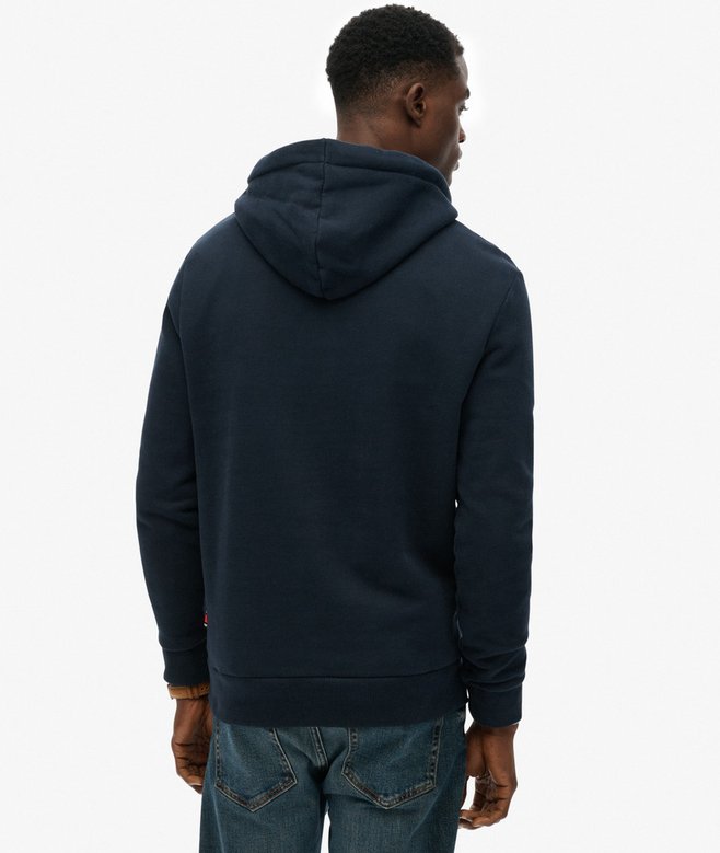 Superdry Standard Script Hoodie - Eclipse Navy