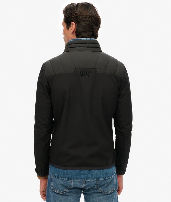 Superdry Storm Popper Softshell Jacket - Black