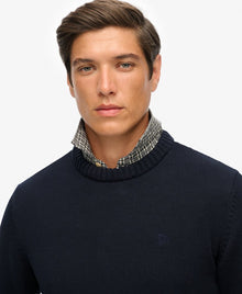 Superdry Preppy Cotton Jumper - Navy